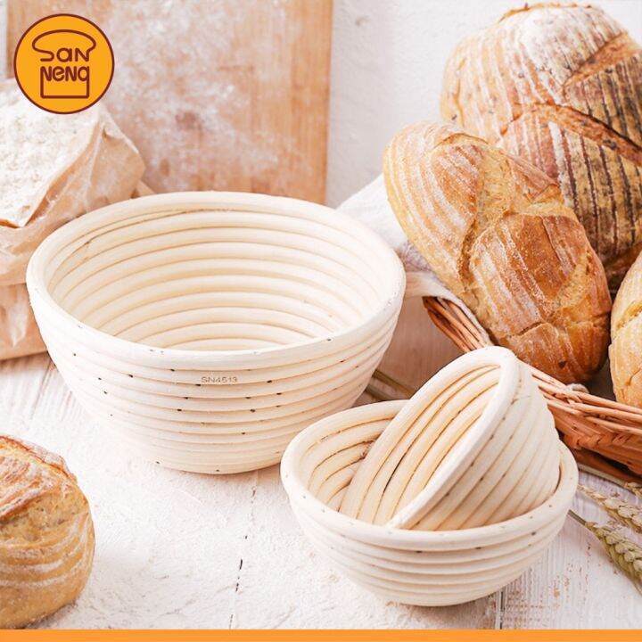 【Sanneng Round Fermentation Basket 三能圆形发酵篮】Rattan Sourdough Bread