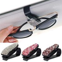 Rhinestone Decoration Clip Glasses Bracket Bill Sunglasses Eyeglasses Car Interior Supplies