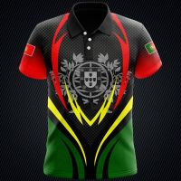 Customized Portugal Football Polo Shirts Summer Unisex Casual Streetwear Mens Fashion Loose Cool Jersey Oversized Sportswear