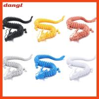 DANGL ของขวัญที่สร้างสรรค์ ของตกแต่งบ้าน สำหรับถังปลา สำหรับเด็กเด็กผู้ชายเด็กผู้หญิงผู้ใหญ่ ตุ๊กตามังกรของเล่น ด้วยข้อต่อที่สามารถเคลื่อนย้ายได้ มังกรพิมพ์3D มังกรก้องพิมพ์ลาย3D