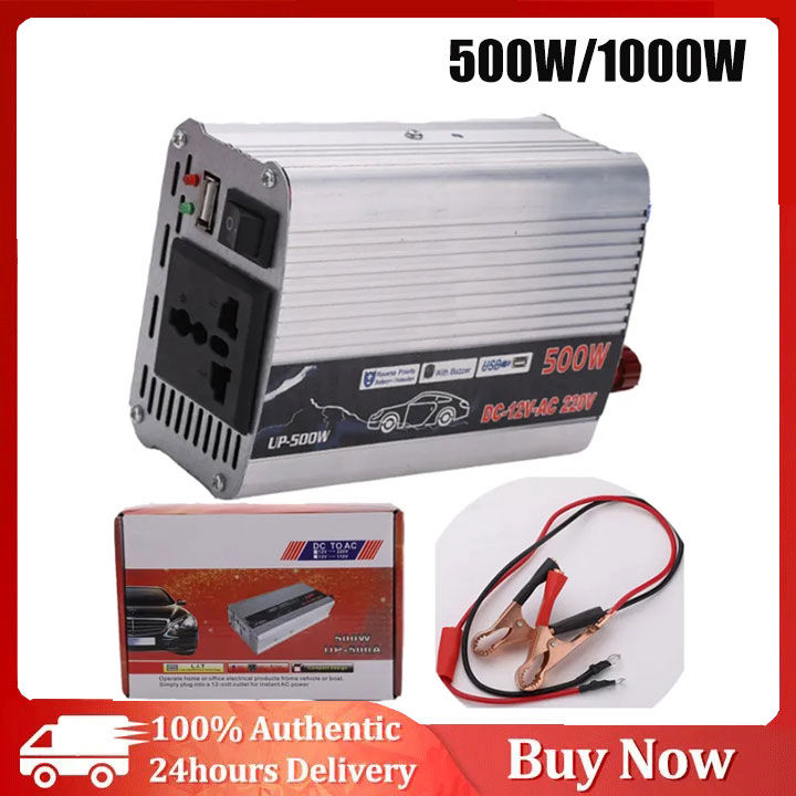 【COD】24hours delivery Automatic Inverter Power Converter 12V to 220V ...