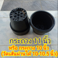 กระถางพลาสติกดำ 11" แพ็ค 5 ใบ