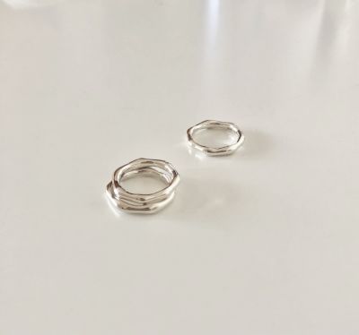 Curl rings handcrafted- by minormood  แหวนเงินแท้ 925 ไม่มีสารนิกเกิล