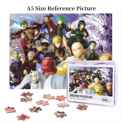 One Punch Man Saitama, Zombieman Wooden Jigsaw Puzzle 500 Pieces Educational Toy Painting Art Decor Decompression toys 500pcs