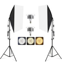 Studio LED สตูดิโอถ่ายภาพ ไฟต่อเนื่อง ไฟสตูดิโอ 50x70 Softbox Continuous Lighting Kits for Photography