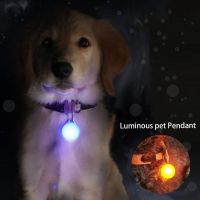 ♙❆ Cute Pet Night Safety LED Flashlight Collar Dog Guide Lights Glowing Pendant Necklace Pet Luminous Bright Glowing Collar in Dark