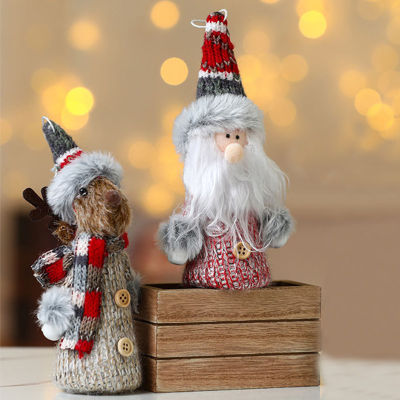 ซานตาคลอสน่ารัก ABL ตุ๊กตาแขวนต้นไม้ตกแต่งสำหรับแต่งบ้านคริสต์มาสตกแต่งคริสต์มาสปีใหม่