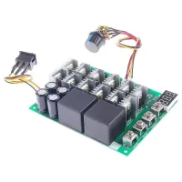 1 Piece Digital Display PWM Speed Controller Module Forward Reversal 0-100% Adjustable DC Motor 12V24V36V48V 60A