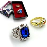 Anime Butler Rings Set Ciel Phantomhive Michaelis Brooch Earrings Accessories Props Figure Gifts