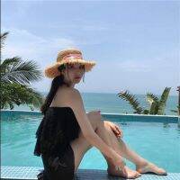 Swimsuit womens large size cover belly look thin conservative lace swimming泳衣女韩版大码分体绑带遮肚显瘦保守蕾丝学生少女两件套游泳衣