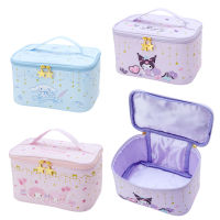 Lovely My Melody Kuromi Cosmetic Case Kawaii Japanese Style Cinnamoroll Cosmetic Bag Large Capacity Cosmetic Storage Bag Girl