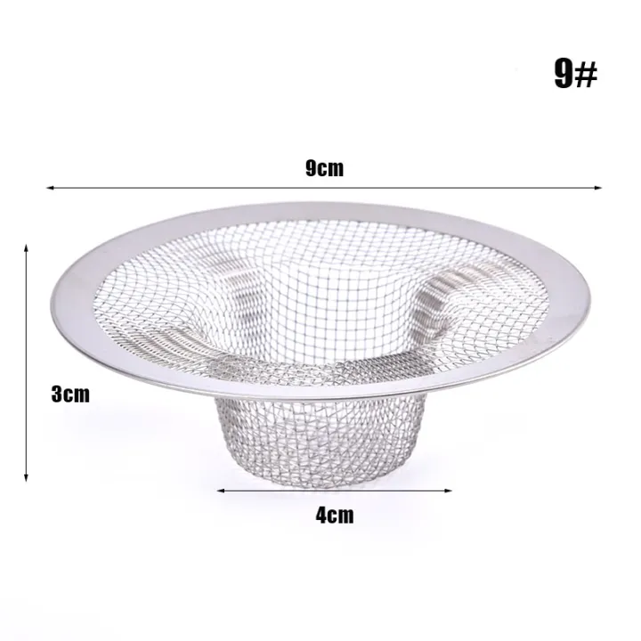 Stainless Steel Bathtub Hair Catcher Stopper Shower Drain Hole Filter