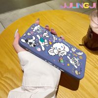 Jjlingji เคสสำหรับ Infinix เคส X680 9 Play ลายการ์ตูน Smile Cinnamoroll เคสโทรศัพท์ดีไซน์ใหม่บางสร้างสรรค์ป้องกันขอบสี่เหลี่ยมเคสนิ่มเคสปลอกซิลิโคนเคสกันกระแทก