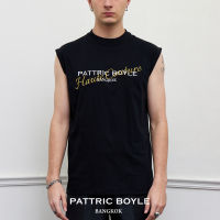 PATTRICBOYLE / AFP / GOLD EMBROIDERED T-SHIRT เสื้อยืด ปัก ดิ้นทอง แพททริค บอยล์ / AFP02107BK 02