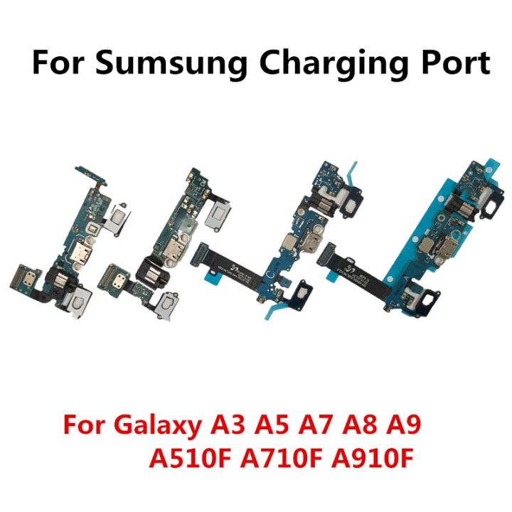 แท่นชาร์จ USB ช่องเสียบพอร์ตสายเชื่อมต่อสัญญาณแบบยืดหยุ่นบอร์ดซ่อมโทรศัพท์มือถือเหมาะสำหรับ Samsung Galaxy SM-A300F A500F A700F A800F 9 2015 / 2016