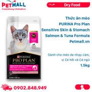 Thức ăn mèo PURINA Pro Plan Sensitive Skin & Stomach Salmon & Tuna Formula