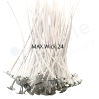 ไส้เทียนฝ้าย WAX Wick ขนาด: ยาว 150 mm ( ฐาน 15 mm x 3.8 mm)