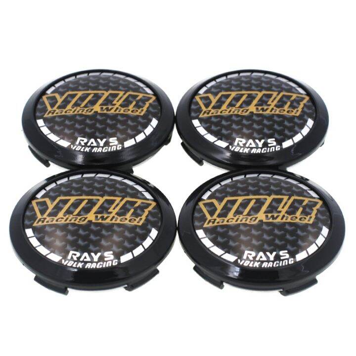 Auto parts 4PCS 64mm Sport Rim Center Wheel Cap Rays Volk Racing TE37