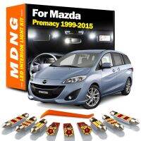 สำหรับ Premacy Mazda 1999-2010 2011 2012 2013 2014 2015ไฟยานพาหนะชุดแสงโดมส่องแผนที่ตกแต่งภายในอุปกรณ์เสริมรถยนต์หลอดไฟ LED