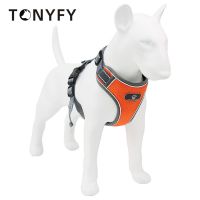 【jw】✒♣ Reflective Dog Harness Breathable Training Soft Mesh Chest Adjustable Outdoor Walking Supplies