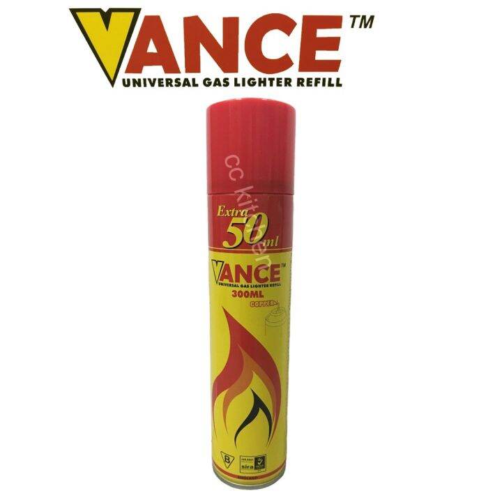 VANCE UNIVERSAL GAS LIGHTER REFILL 300ML + FREE 50ML / Yeepi Universal