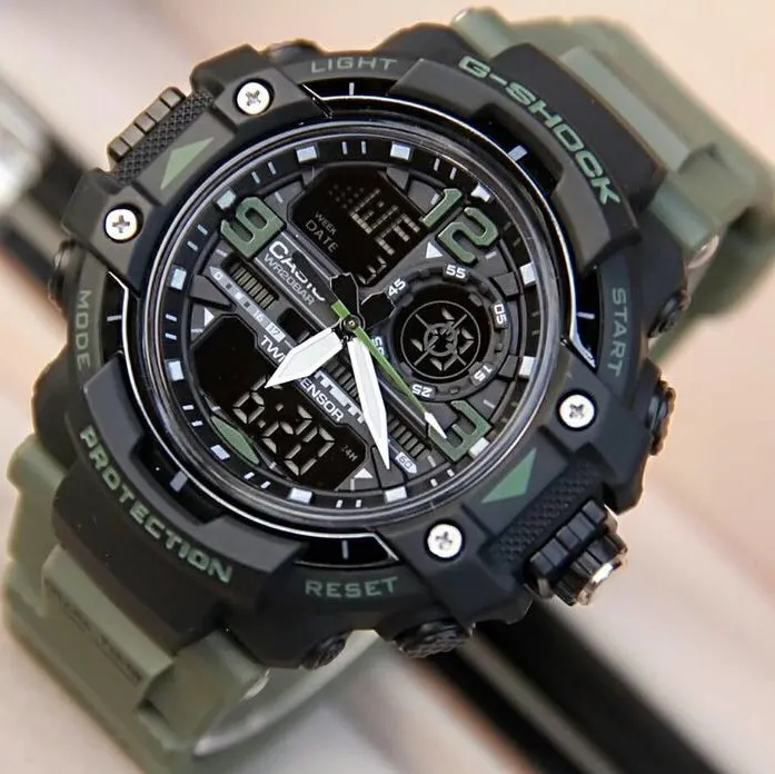 g shock hijau army