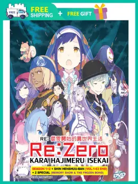 Anime DVD Re:Zero Kara Hajimeru Isekai Season 1+2 + Shin Henshuu-Ban + 2  Special