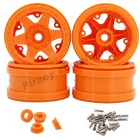 4PCS Plastic Beadlock 2.2 Wheel Rims 64*35mm for 1/10 RC Rock Crawler Car Axial SCX10 Wraith RR10