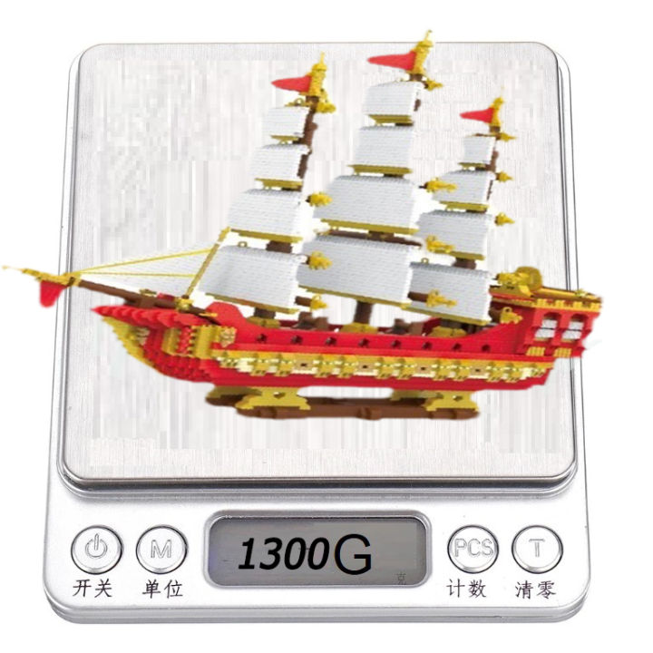ตัวต่อนาโน-เรือ-sailing-model-4288-pcs-dr-star-no-789-ตัวต่อเรือสำเภาเป็นสัญลักษณ์ของความเจริญรุ่งเรืองทางด้านการค้าขาย-นำมาซึ่งเงินทอง