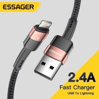 【HOT】﹍ Essager Fast Charging iPhone Usb Cable 12 13 Xs Xr X 8 7 6 6s 5 5s 2.4A Wire Charger Cord