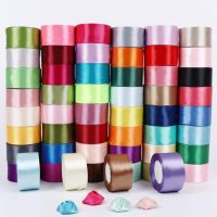 6mm 10mm 15mm 20mm 25mm 40mm 50mm Silk Satin Ribbons Christmas Wedding Birthday Party Decoration Halloween Gift Wrapping Ribbons Gift Wrapping  Bags