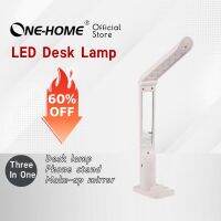 {ItalyNest shop}หนึ่ง HMOE โคมไฟตั้งโต๊ะแบบชาร์จได้ไฟ LED กลางคืนแสงปรับได้การอ่านการศึกษาแท่นวางโทรศัพท์มือถือสำหรับรถยนต์โต๊ะนักเรียน USB