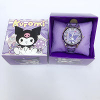 YWYK นาฬิกาควอทซ์ Jam Tangan Elektronik การ์ตูนนาฬิกาข้อมือเด็กน่ารัก Kuromi