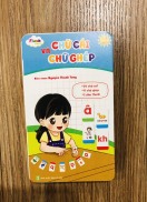 Flashcard Bộ Thẻ Học Chữ Cái và Chữ Ghép TUANVIET BOOKS cho bé kích thước