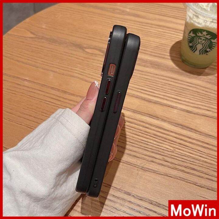 mowin-เข้ากันได้สำหรับ-เคสไอโฟน-เคสไอโฟน11-เคสโทรศัพท์-14-pro-max-เคส-iphone-หรูหราชุบปุ่มโลหะซิลิโคนนุ่มเคสกันกระแทกกล้องป้องกันของแข