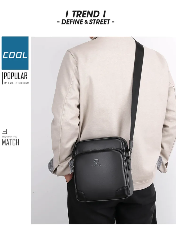 Crossbody Bag Plain Colour Men Sling Bag Man Shoulder Bags Beg Silang Laki  Beg Sandang Lelaki Beg Bahu 斜挎包男 单肩包男 2036