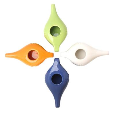 Ceramic Neti Pot Nasal Wash System Cleaner Nose Cleaner for Nasal Congestion Comfortable Spout Pot for Sinus Allergy Dishwasher Safe Tool Kit for Home pleasure