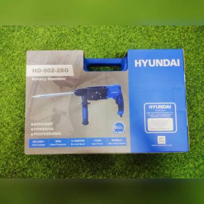 🇹🇭 HYUNDAI 🇹🇭 สว่านโรตารี่แฮมเมอร์ รุ่น HD-902-28G (อุปกรณ์ครบชุดพร้อมใช้งาน) มี 3 ระบบ เจาะธรรมดา เจาะกระแทก สกัด จัดส่ง KERRY 🇹🇭