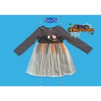 ✅ [4-5Y] Peppa Pig Halloween Tutu Dress ชุดเดรสแขนยาว เปปป้า พิก ฮาโลวีน