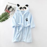 Children Bathrobes 2-8years Kids Robes Flannel Boys Girls Robes Cartoon Animal Hooded Bath Robes Baby Girl Pajamas Kids Clothes