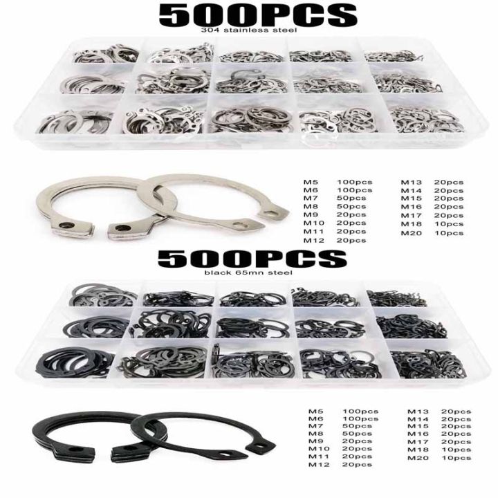 500-900pc-assortment-kit-set-m5-to-m20-stainless-steel-black-65mn-shaft-bearing-retaining-clip-snap-ring-c-type-external-circlip