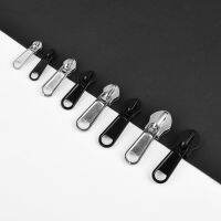 8Pcs 4 Sizes Metal Zipper Pull Universal Double-sided Nylon Zipper Pull Replacement For Luggage Mosquito Net Clothes Fix Repair Colanders Food Straine