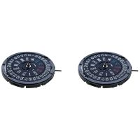 2X Movement NH36 Crown At 3.8 OClock Mechanical Watch Replacement Movt for Divers MOD Sub 24 Jewels Black Date