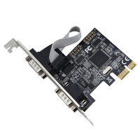 2X Pcie to Serial Ports RS232 Interface PCI-E PCI Express Card Adapter Industrial Control Computer Expansion Card