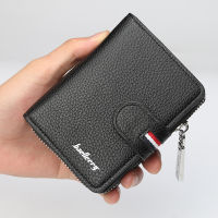 Baellerry Casual Card Holder Men Wallet Zipper Extendable Business Card Holder Designer Small Wallets Money Wallet Bag for Male