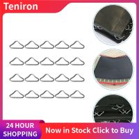 Teniron 20 ชุดของ trampoline สามเหลี่ยมหัวเข็มขัดโลหะสามเหลี่ยมแหวนรูปตัววีแหวนสามเหลี่ยมและงานแต่งงาน