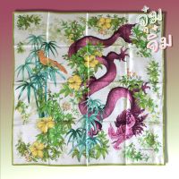 ผ้าพันคอ ผ้าคลุมไหล่ ผ้าไหม Jim Thompson Thai Silk Scarf  ขนาด 33 x 33 inches