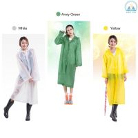 Sunny☀ Waterproof EVA Raincoat Reusable Outdoor Camping Travel Hooded Rain Coat Poncho for Men Women