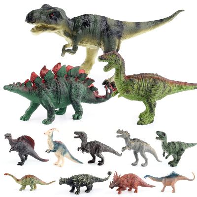 13สไตล์โมเดลไดโนเสาร์ขนาดเล็ก15ซม. ของเล่นจูแรสซิกไทรันนอซอรัสอินโดไมนัสเร็กซ์ Triceratops Brontosaurus ของขวัญสำหรับเด็กผู้ชายสำหรับเด็ก