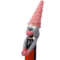 คริสต์มาสโงมขวดไวน์ทำด้วยมือ Swedish Tomte โงะขวดไวน์ Toppers ตุ๊กตาไร้หน้าถุงขวด